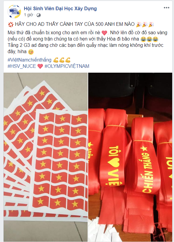 Người hâm mộ tại các trường Đại học reo hò trước bàn thắng gỡ hòa, hi vọng Olympic Việt Nam giành Huy chương Đồng - Ảnh 9.