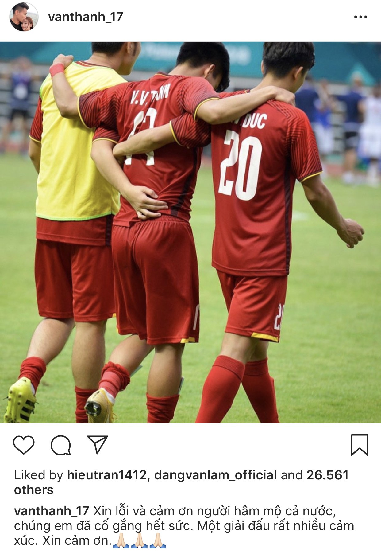  Cầu thủ Olympic Việt đồng loạt xin lỗi sau giải đấu cuối cùng ở cấp độ U23, fan xúc động hỏi: Có gì mà phải xin lỗi? - Ảnh 8.