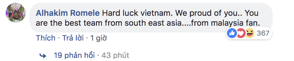 Để lỡ cơ hội giành huy chương đồng, tuyển Việt Nam vẫn nhận được vô vàn những lời thán dương tới từ dân mạng quốc tế - Ảnh 3. Để lỡ cơ hội giành huy chương đồng, tuyển Việt Nam vẫn nhận được vô vàn những lời thán dương tới từ dân mạng quốc tế - Ảnh 3.