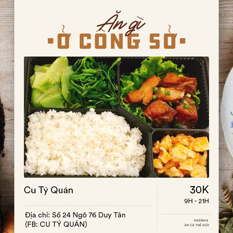 Đủ loại cơm trưa ship quanh khu Duy Tân cho hội văn phòng lựa chọn, có cả nơi ship lên tận phòng làm việc 1 Đủ loại cơm trưa ship quanh khu Duy Tân cho hội văn phòng lựa chọn, có cả nơi ship lên tận phòng làm việc - Ảnh 1.