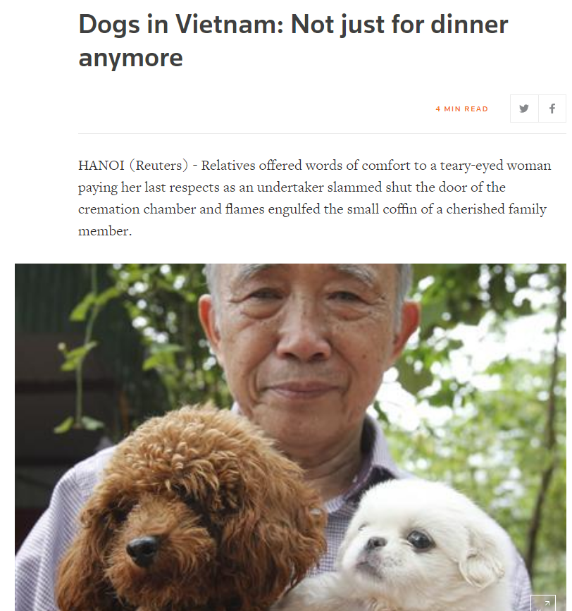 Góc nhìn thú vị của nhiều báo lớn quốc tế về vấn đề ăn thịt chó tại Việt Nam - Ảnh 2.