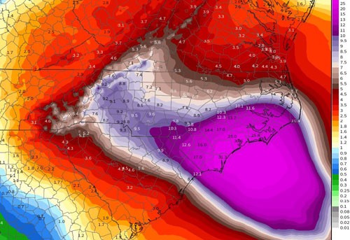 Siêu bão Florence có thể trút 37,8 nghìn tỷ lít nước khi đổ bộ vào Mỹ - Ảnh 1.