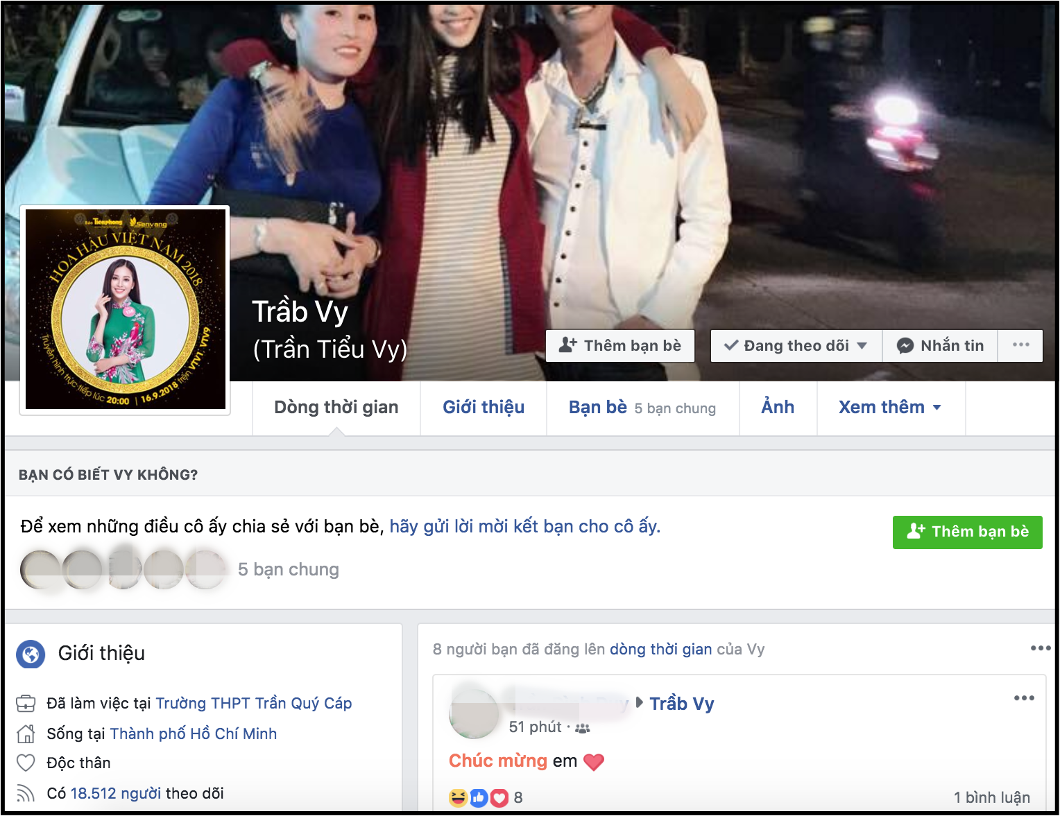 Vừa đăng quang ít phút, hàng loạt Facebook giả mạo Hoa hậu Trần Tiểu Vy đã xuất hiện tràn lan - Ảnh 2. Vừa đăng quang ít phút, hàng loạt Facebook giả mạo Hoa hậu Trần Tiểu Vy đã xuất hiện tràn lan - Ảnh 2.
