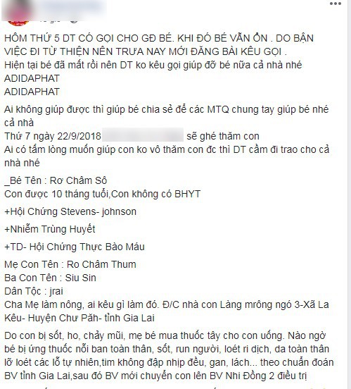 Bé trai nhiễm trùng huyết ở Gia Lai đã mất nhưng nhà từ thiện vẫn kêu gọi, kèm hình ảnh thương tâm của bệnh nhân - Ảnh 5.