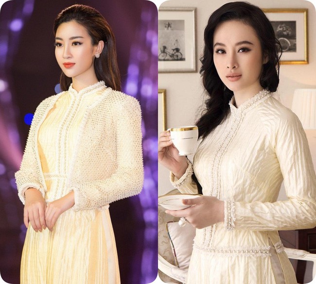 Nhẹ nh&agrave;ng, mong manh như HH Đỗ Mỹ Linh cũng c&oacute; tới 3 lần đụng độ v&aacute;y &aacute;o với người đẹp n&oacute;ng bỏng Angela Phương Trinh - Ảnh 11.