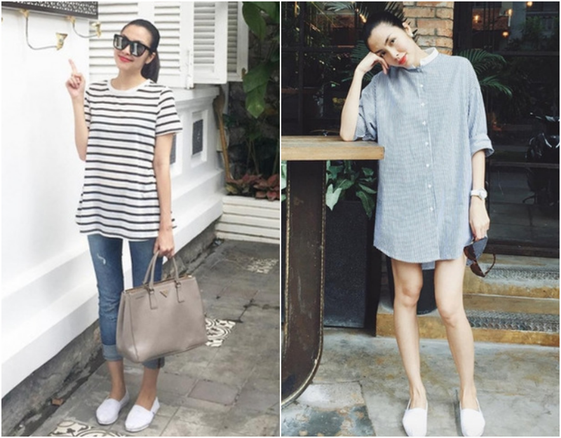 Những mẫu số chung của dàn sao nữ Vbiz khi vướng tin đồn mang thai: Tạo dáng che bụng, trung thành với đồ suông rộng - Ảnh 7.