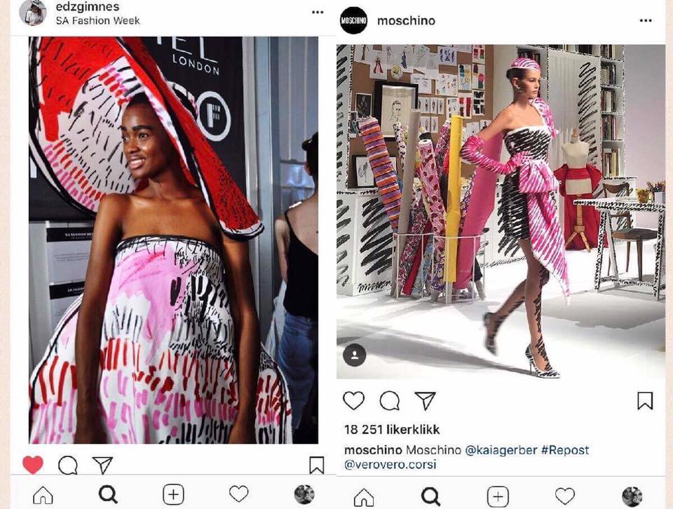 Vừa ra mắt BST mới hôm qua, Moschino đã dính ngay nghi án đạo nhái - Ảnh 2. Vừa ra mắt BST mới hôm qua, Moschino đã dính ngay nghi án đạo nhái - Ảnh 2.