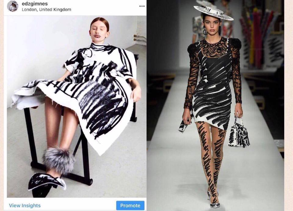 Vừa ra mắt BST mới hôm qua, Moschino đã dính ngay nghi án đạo nhái - Ảnh 3. Vừa ra mắt BST mới hôm qua, Moschino đã dính ngay nghi án đạo nhái - Ảnh 3.