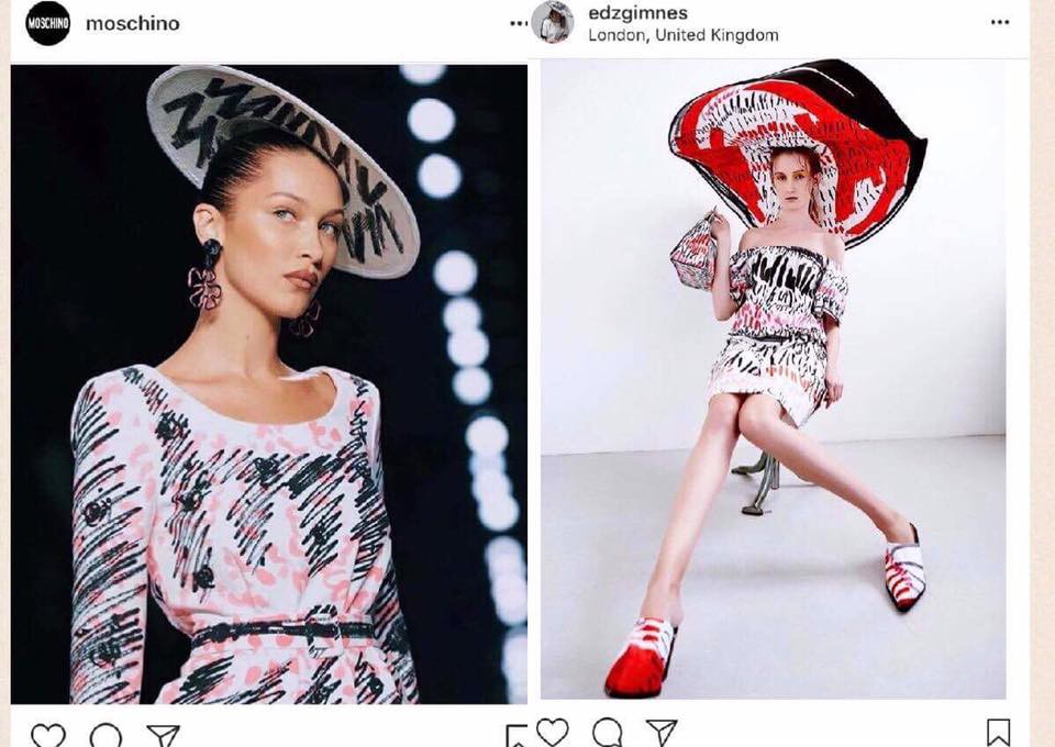 Vừa ra mắt BST mới hôm qua, Moschino đã dính ngay nghi án đạo nhái - Ảnh 4. Vừa ra mắt BST mới hôm qua, Moschino đã dính ngay nghi án đạo nhái - Ảnh 4.