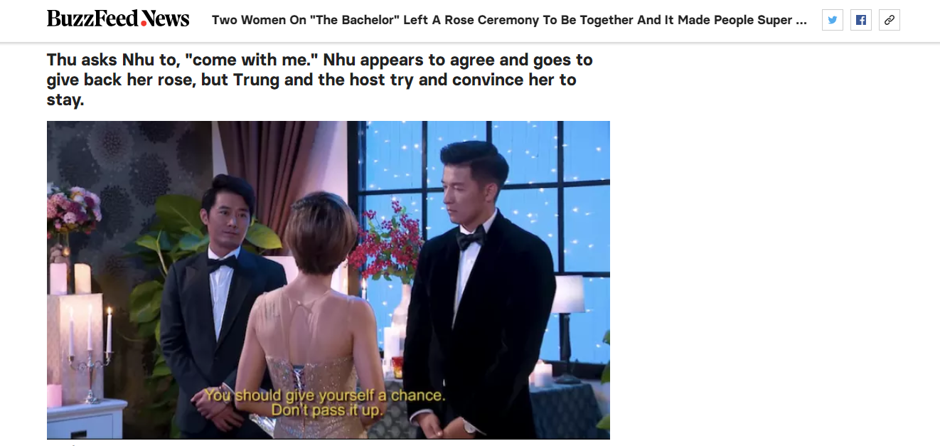 Báo chí và fan quốc tế xôn xao về việc 2 thí sinh nữ Anh chàng độc thân tỏ tình cùng nhau - Ảnh 3.