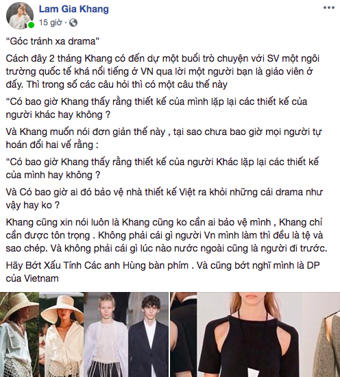 Mới quay trở lại đã dính ngay xôn xao copy nhà mốt lớn và đây là cách Lâm Gia Khang phản pháo - Ảnh 2.