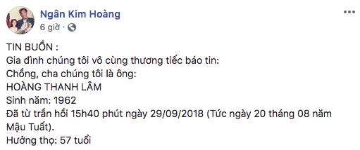 Quỳnh Anh Shyn, Hoàng Ku và hàng loạt sao Việt gửi lời chia buồn đến Salim - Ảnh 1.