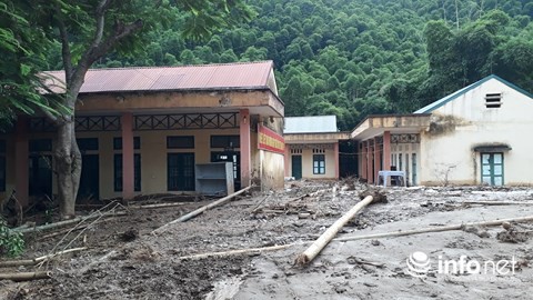 Thanh H&oacute;a: X&oacute;t xa cảnh trường học ngập ngụa b&ugrave;n trước ng&agrave;y khai giảng - Ảnh 20.