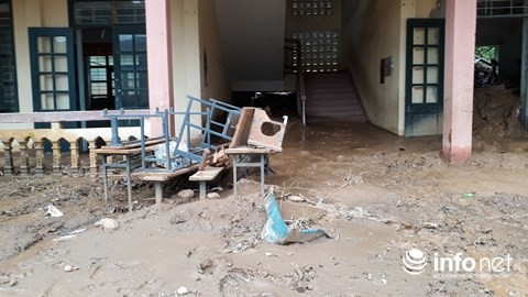 Thanh H&oacute;a: X&oacute;t xa cảnh trường học ngập ngụa b&ugrave;n trước ng&agrave;y khai giảng - Ảnh 21.