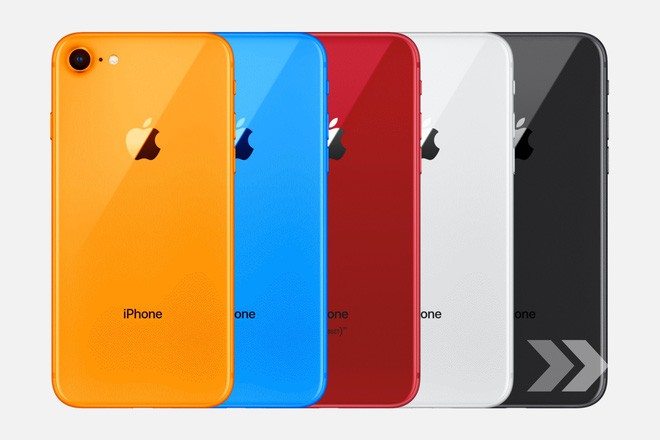 Ảnh rò rỉ tiết lộ iPhone 9 sẽ có 3 phiên bản màu là trắng, xanh biển và đỏ, có cả khay hỗ trợ 2 SIM - Ảnh 1.