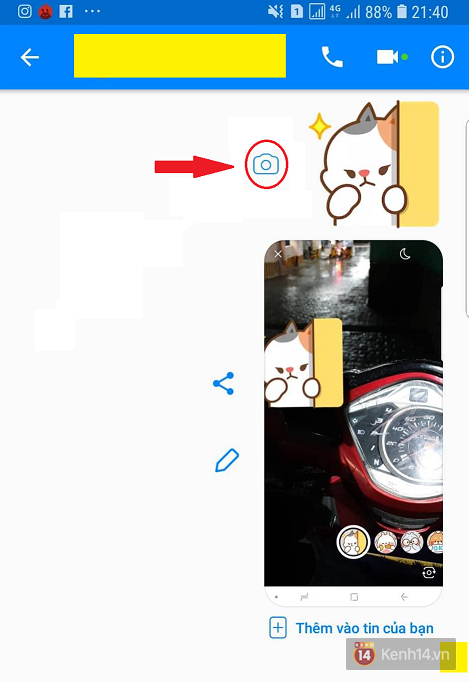 Facebook Messenger có trò nhí nhố kiểu mới: Ghép sticker trực tiếp vào ảnh và video trong một nốt nhạc - Ảnh 3.