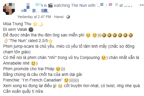 Vác tim đến rạp chờ chị ma Valak doạ, vậy mà khán giả Việt Nam ngỡ xem nhầm... phim hài The Nun - Ảnh 6.