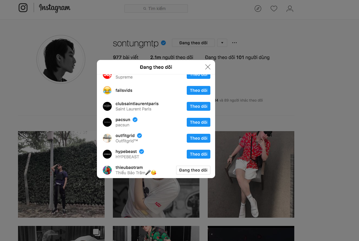 Sơn Tùng M-TP chỉ follow 2 người Việt trên instagram: Một là bạn gái tin đồn, người còn lại danh tính bất ngờ! - Ảnh 1. Sơn Tùng M-TP chỉ follow 2 người Việt trên instagram: Một là bạn gái tin đồn, người còn lại danh tính bất ngờ! - Ảnh 1.