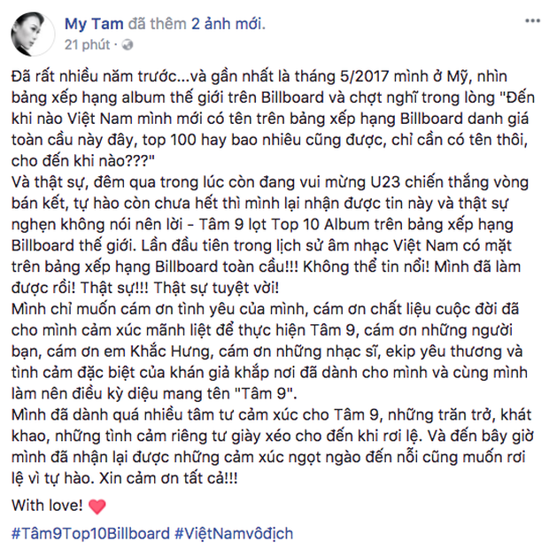 Những thành tích khủng gọi tên album Tâm 9: Vpop này, nếu không là Mỹ Tâm thì chắc không là ai khác! - Ảnh 19.