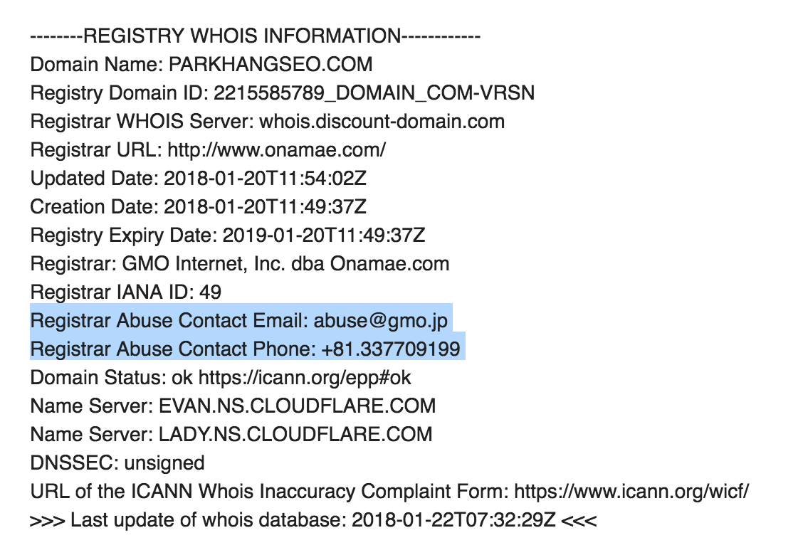 Đã có người nào đó nhanh tay mua tên miền parkhangseo.com - 2