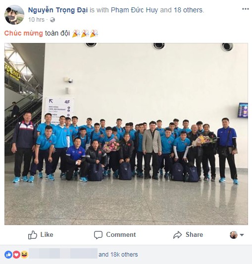 Các chàng trai U23 Việt Nam chia sẻ gì trên Facebook sau kỳ tích lịch sử? Các chàng trai U23 Việt Nam chia sẻ gì trên Facebook sau kỳ tích lịch sử?