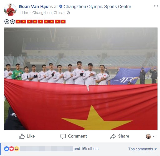 Các chàng trai U23 Việt Nam chia sẻ gì trên Facebook sau kỳ tích lịch sử? - Ảnh 4.