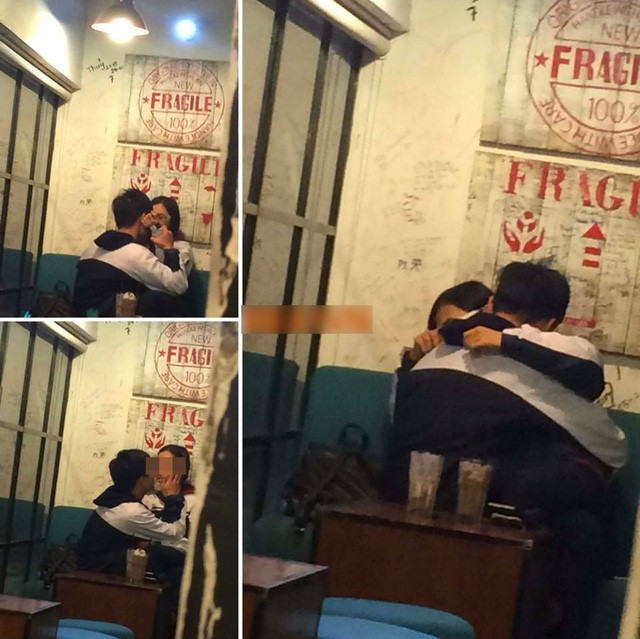 Clip: Đôi nam nữ thản nhiên ôm hôn giữa quán cà phê khiến nhiều người ngại ngùng - Ảnh 3.
