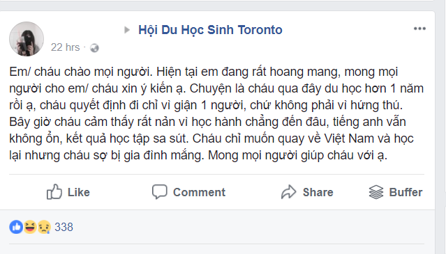 Tranh cãi xoay quanh chuyện nữ du học sinh Canada đòi bỏ về vì áp lực học tập - Ảnh 1.