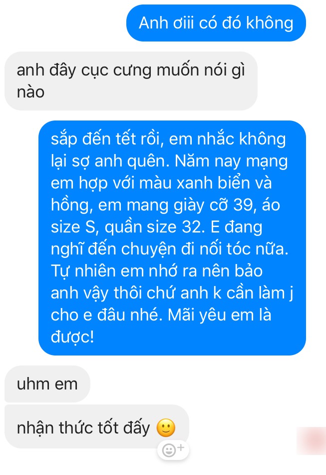 Sắp tết rồi, em sợ anh quên: Lại một trào lưu nhắn tin thử lòng đẳng cấp mới của chị em - Ảnh 3.