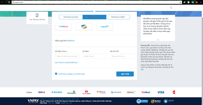 Cảnh báo website giả mạo nạp thẻ cào nhân mười lần giá trị tại Việt Nam - Ảnh 2.