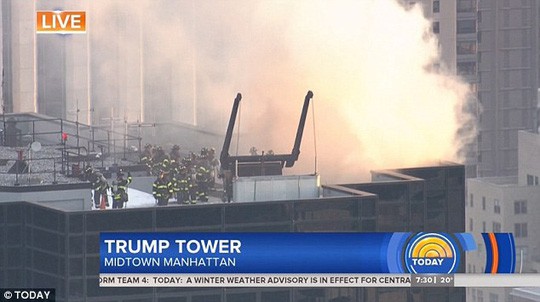 Tòa nhà Trump Tower xảy ra hỏa hoạn - Ảnh 1.