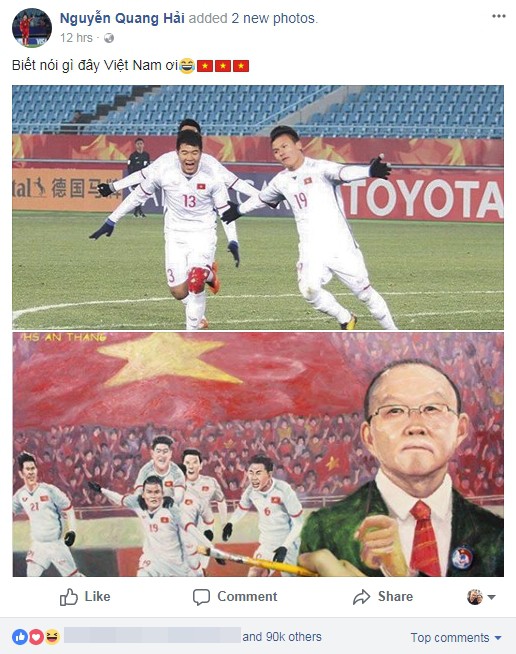 Các chàng trai U23 Việt Nam chia sẻ gì trên Facebook sau kỳ tích lịch sử? Các chàng trai U23 Việt Nam chia sẻ gì trên Facebook sau kỳ tích lịch sử?