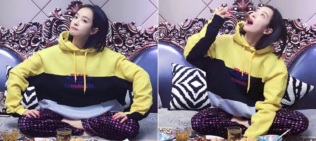 Loạt sao Hoa ngữ cùng đụng hàng áo nỉ Vetements, dự là mẫu áo này còn hot hơn cả áo DHL từng gây sốt suốt năm ngoái - Ảnh 3.