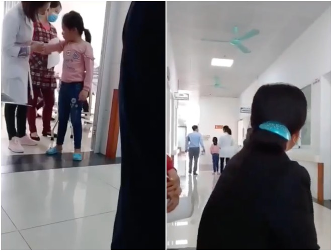 Clip: Sợ h&atilde;i khi phải lấy m&aacute;u trong bệnh viện, b&eacute; g&aacute;i bị bố t&aacute;t d&atilde; man ngay trước mặt c&aacute;c b&aacute;c sĩ khiến nhiều người phẫn nộ - Ảnh 3.