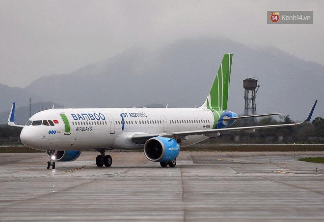 Bamboo Airways đón máy bay thế hệ mới A321neo, chính thức khởi hành chuyến bay thương mại đầu tiên - Ảnh 1. Bamboo Airways đón máy bay thế hệ mới A321neo, chính thức khởi hành chuyến bay thương mại đầu tiên - Ảnh 1.