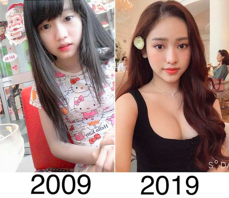 Chơi Thử thách 10 năm, xinh nhất hay không chưa biết nhưng Thuý Vi chắc chắn là người phổng phao nhất theo thời gian - Ảnh 1. Chơi Thử thách 10 năm, xinh nhất hay không chưa biết nhưng Thuý Vi chắc chắn là người phổng phao nhất theo thời gian - Ảnh 1.