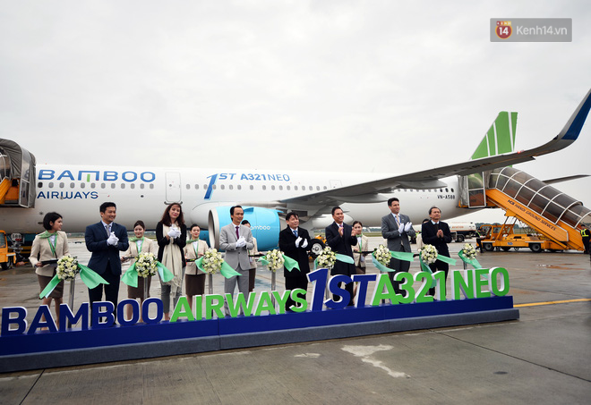 Bamboo Airways đón máy bay thế hệ mới A321neo, chính thức khởi hành chuyến bay thương mại đầu tiên - Ảnh 2. Bamboo Airways đón máy bay thế hệ mới A321neo, chính thức khởi hành chuyến bay thương mại đầu tiên - Ảnh 2.