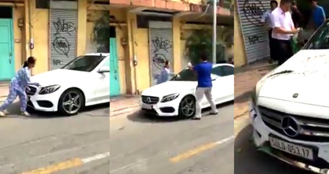 C&aacute;i kết bất ngờ vụ người phụ nữ cầm b&uacute;a đập ph&aacute; xế sang Mercedes gần 2 tỷ tr&ecirc;n phố S&agrave;i G&ograve;n - Ảnh 1.