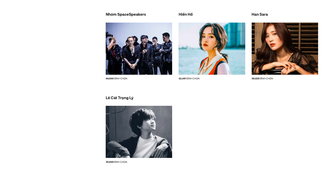 Chỉ còn vài giờ nữa cổng bình chọn WeChoice Awards 2018 sẽ đóng, ai đang áp đảo đường đua Vpop? - Ảnh 2. Chỉ còn vài giờ nữa cổng bình chọn WeChoice Awards 2018 sẽ đóng, ai đang áp đảo đường đua Vpop? - Ảnh 2.