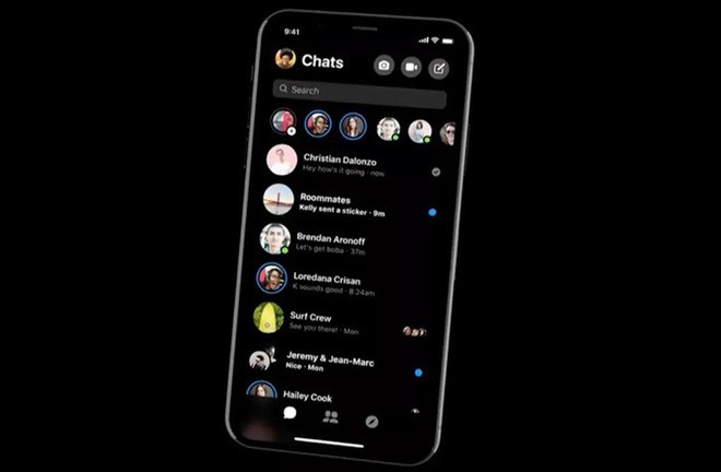 Bản full Facebook Messenger với chế độ Dark Mode là đây: Đen sì đến nỗi không thấy bóng mặt trời - Ảnh 1.