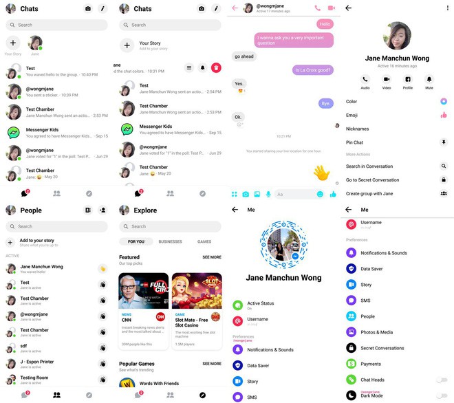 Bản full Facebook Messenger với chế độ Dark Mode là đây: Đen sì đến nỗi không thấy bóng mặt trời - Ảnh 4.