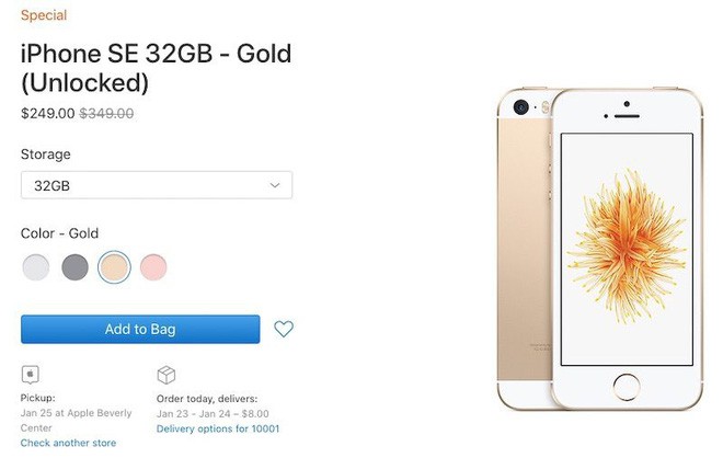 Apple xả kho iPhone SE với gi&aacute; hấp dẫn: Giảm 100 USD cho bản 32GB v&agrave; 150 USD cho bản 128GB - Ảnh 1.