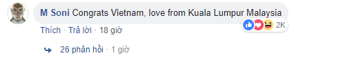 Dân mạng các nước từng chịu thua trước tuyển Việt Nam gửi lời chúc mừng chiến thắng lịch sử - Ảnh 4.
