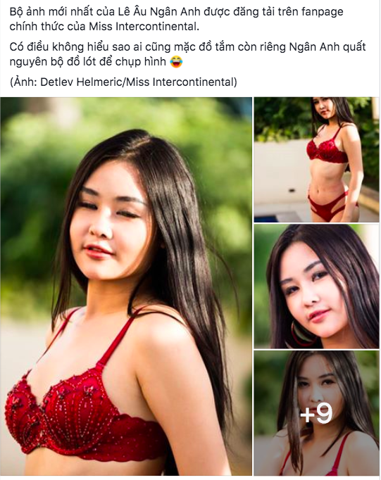 Ngân Anh diện trang phục đính cườm như đồ lót, lộ da mẩn đỏ trong bộ ảnh bikini tại Miss Intercontinental - Ảnh 5.