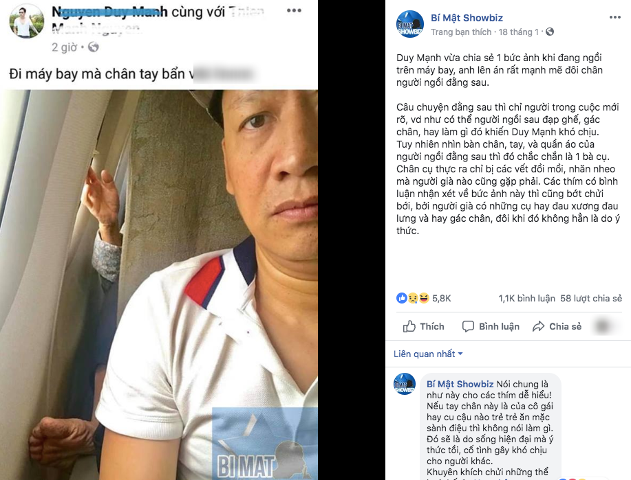 Biến căng: Duy Mạnh đòi tìm đến nhà nữ makeup giải quyết sau tranh cãi về bức ảnh chân bẩn trên máy bay - Ảnh 1. Biến căng: Duy Mạnh đòi tìm đến nhà nữ makeup giải quyết sau tranh cãi về bức ảnh chân bẩn trên máy bay - Ảnh 1.