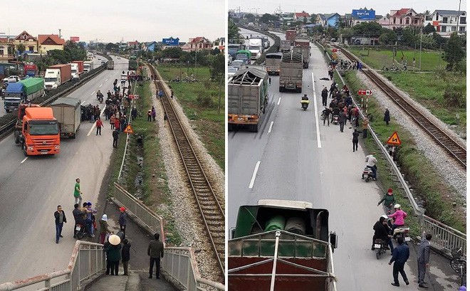 Vụ 8 cán bộ xã bị tông chết: Lối xuống của cầu vượt là kiểu mở lối để người đi bộ gặp tử thần - Ảnh 1.