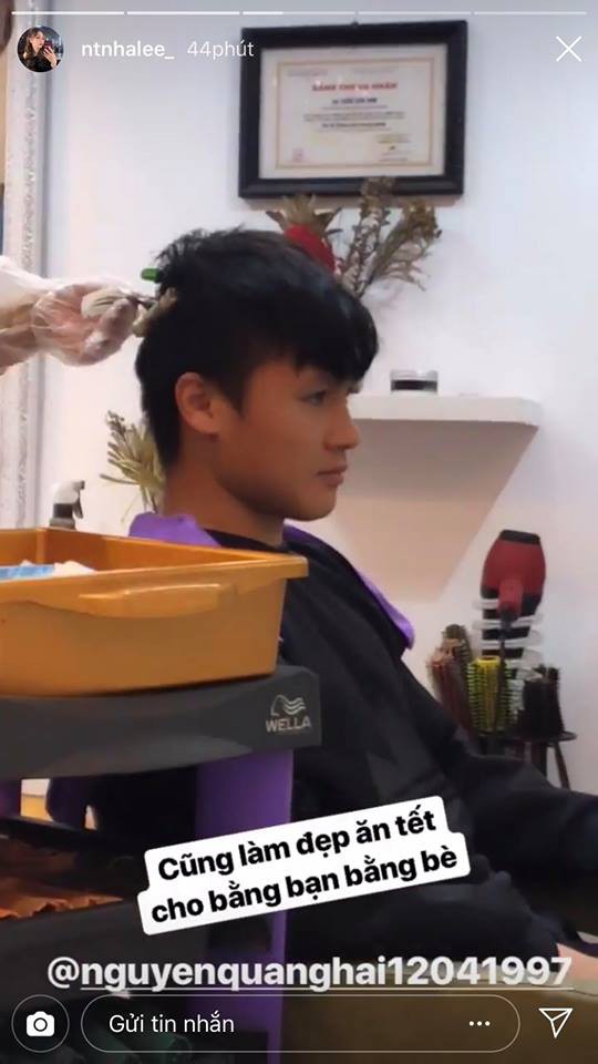 Vừa về nước, Quang Hải đã lập tức cùng bạn gái đi làm tóc mới đón Tết - Ảnh 2.