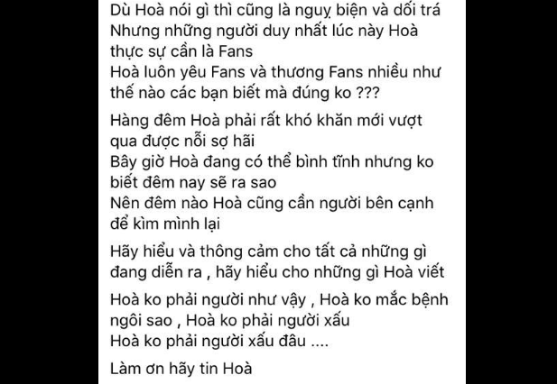 Sau tất cả, Hòa Minzy lại... sorry và tự nhận: Hòa thật sự bị điên rồi! - Ảnh 3.