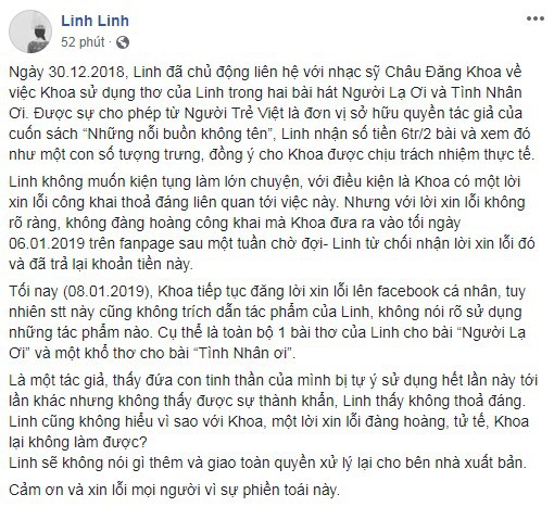 Châu Đăng Khoa sau ồn ào từ đạo nhạc đến đạo thơ: Bài hát và tác giả còn lại giá trị gì trong mắt công chúng? - Ảnh 4.