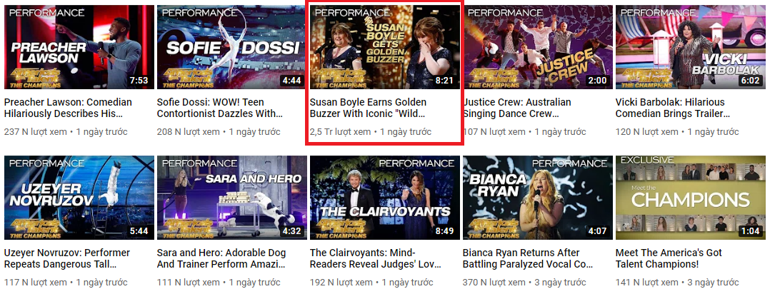 Đẳng cấp hiện tượng Susan Boyle: Lượt xem gần 3 triệu, bỏ xa mọi đối thủ tại Americas Got Talent - Ảnh 4. Đẳng cấp hiện tượng Susan Boyle: Lượt xem gần 3 triệu, bỏ xa mọi đối thủ tại Americas Got Talent - Ảnh 4.